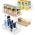 thumbnail image 6 of Sorbus Plastic Storage Bins Stackable Clear Pantry Organizer Box Bin Containers for Organizing Kitchen Fridge, Food, Snack Pantry Cabinet, Fruit, Vegetables, Bathroom Supplies (4-pack), 6 of 6