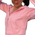 thumbnail image 1 of Suéter básico de Color liso para mujer, cárdigan corto con capucha, chaqueta pequeña, color rosa M, novedad de 2021, 1 of 8