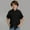 A_ Black, variant on Mwjwdo Boys' Short Sleeve Dress Shirts Classic Collared Button-Down Tshirt Solid Cotton Linen Top with Chest Pocket Green 9 Years