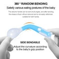 thumbnail image 4 of 2 sets of baby spoons, bendable eating training fork and spoon set, children's tableware, 4 of 5