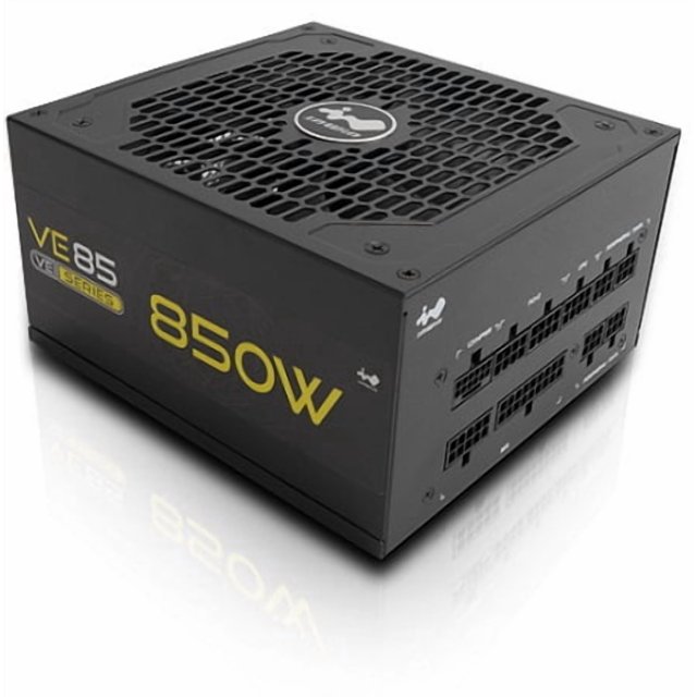 Fuente de Poder InWin VE85 80 PLUS Gold ATX, Modular, 24-pin ATX, 135mm, 850W