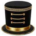 thumbnail image 2 of Sombrero de cascanueces Banda Juego de rol importante Disfraz Banda de música Accesorio de cosplay Negro, 2 of 8