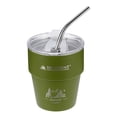 thumbnail image 3 of Taza de café con aislamiento de doble pared y jarra de cerveza de acero inoxidable 304 con pajita (verde), 3 of 8