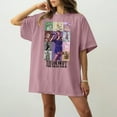 thumbnail image 4 of TayIor Sw1ft Chemises, Tyler Sw1ft Merch, Tyler Sw1ft, Mode Décontractée Imprimée Col Rond Manches Courtes Blouse Femmes Graphique Amateur de Musique TKFASHION Rose TTG, 4 of 6