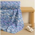 thumbnail image 4 of Soimoi Purple Cotton Voile Fabric Whale Ocean Printed Fabric 1 Yard 56 Inch Wide, 4 of 7