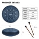 thumbnail image 2 of Tambor de acero LEKATO Rain Drum, 15 cm, 11 notas con bolsa, azul marino, 2 of 7