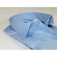 thumbnail image 5 of Men 100% Sateen Cotton Shirt Manschett Quesste Turkey Slim Fit 4010-11 SKy Blue, 5 of 6