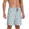 thumbnail image 2 of Sikiie Polar Bears And Snowy Winter Mens Pajama Shorts, Lounge Pant, Men's shorts，Sleep Pj Shorts for Men-X-Large, 2 of 6