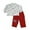 FOOTBALL RED, variant on Snopea Infant Newborn Boys Cotton Long Sleeve Pant Set