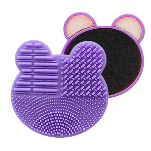 Happydeer Cute Bear Shape Makeup Brush Cleaning Box Eye Shadow Blush Powder Sponge Dry Tool