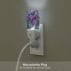 thumbnail image 5 of Balery Starry Night Iris Field Luz Nocturna LED con Sensor Automático, Enchufe con Sensor Crepuscular, Luz Suave de 0.5W para Dormitorio, Pasillo, Baño-UK, 5 of 7