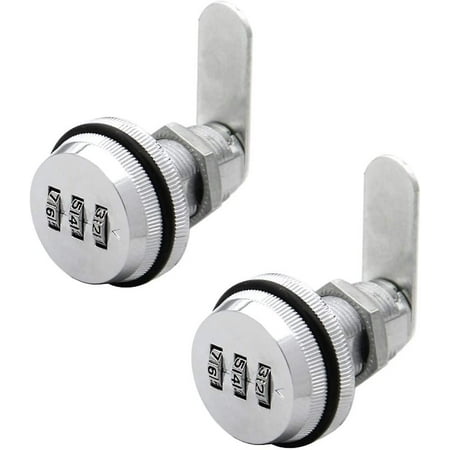 Lepai 2 Pcs 3 Digit Code Combination Cam Lock Cabinet Lock Code Lock ...