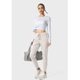 thumbnail image 5 of Pantalones deportivos Joggers SANTINY ligeros para correr para mujer, color beige, 5 of 5