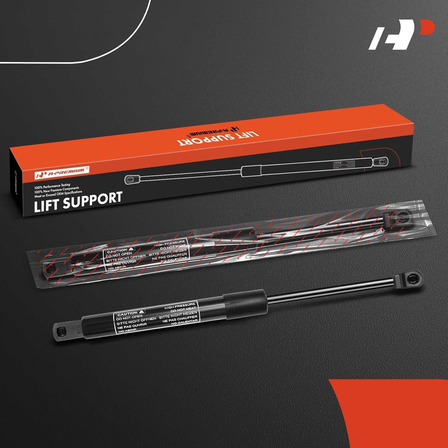A-Preimum Hood Lift Supports Shock Struts Replacement for Mercury Grand Marquis 1998-2005 Sedan 2-PC Set
