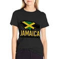 thumbnail image 3 of T-shirt Jamaica Map Outline  Soft Cotton Adult Heat-Transfer Graphic T-Shirt - 180g Breathable Fabric, Unisex Summer Casual Wear with Durable Heat-Printed Design, 3 of 9