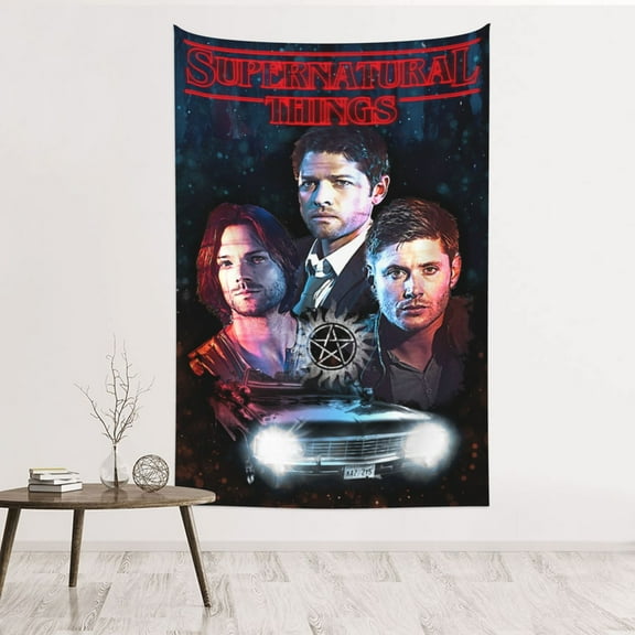 Tapestry Supernatural , Wall Art Hanging Decor Tapestry Design For Bedroom Home Decor Frat Wall Outdoor Flag 60x40in