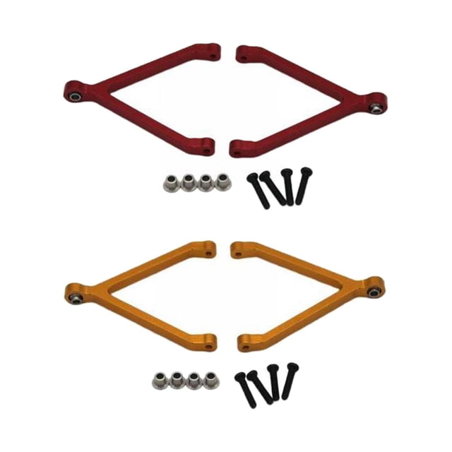4 piezas 1/24 duraderas y estables FCX24 piezas de actualización para coches de control remoto oro rojo