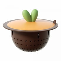 ACDANC Kitchen Sink Drain Strainer Cute Sink Strainer Silicone Kitchen Sink Drain Strainer Sink Strainer Filter Basket with Sink Stopper for Kitchen Sinks (White)