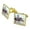 Gold, variant on Cattle Drive Western Cowboy In the Loop Square Cufflink Set - Silver or Gold