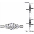 thumbnail image 4 of 2 Carat T.W. Diamond Three-Stone 14kt White Gold Engagement Ring, 4 of 5
