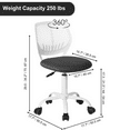 thumbnail image 4 of Homy Casa Adjustable Height Drafting Stool with 360° Swivel, Ergonomic Design and Quiet Casters for Art Studio, Craft Table and Creative Workspace, 4 of 5