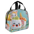 thumbnail image 2 of Sikiie Kawaii Sushi Characters Delight Lunch Bag for Women & Men Adult Insulated Lunch Box, Food Lunch Containers Lunch Tote Bags for Work, Travel, Outdoor, 2 of 8