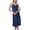 Dark Blue, variant on Women's Sexy Chemise Backless Slip Nightgown Satin Silky Summer Soft Cami Strappy Sleeveless Spring Sleep Dress Loose Sleepwear Black XX-Large