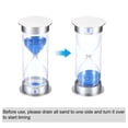 thumbnail image 4 of Uxcell 60 Minute Sand Timer, Sandy Clock, Count Down Sand Glass, Blue Sands, 4 of 5