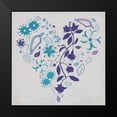thumbnail image 2 of Grey, Jace 15x15 Black Modern Framed Museum Art Print Titled - Floral romance, 2 of 5