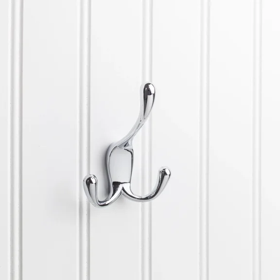 Elements Wall Triple Hook, Polished Chrome