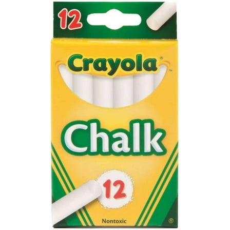 Crayola White Chalk 12 Ea Pack of 6