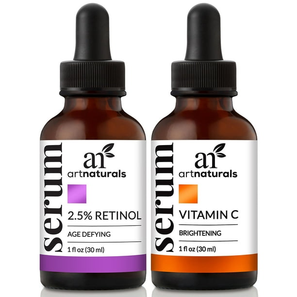 ArtNaturals VitaminC and Retinol Serum (2 x 1 Fl Oz / 30ml