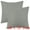 Gray, variant on Unique Bargains 1 Pair Solid Color Pillowcases with Hidden Zipper for Bed Sofa and Couch Beige 20" x 20"