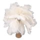 thumbnail image 4 of Lámpara de mesa de plumas de avestruz recargable, moderna y romántica, para decoración del hogar, color blanco, 4 of 14