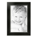 thumbnail image 2 of ArtToFrames 8" x 14" Honors Black with Silver Picture Frame, 8.5x14 inch Black Wood Poster Frame (WOM-5157), 4 Pack, 2 of 6