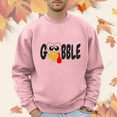 thumbnail image 2 of AWZXDE Men's Graphic Print Pullover Sweatshirt, Casual Letter Pattern Crewneck, Soft Long Sleeve Shirt Pink,XXL, 2 of 4