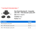 thumbnail image 2 of Rear Shock Mounting Kit - Compatible with 1990 - 1996 Chevy Lumina APV 1991 1992 1993 1994 1995, 2 of 2