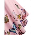 thumbnail image 4 of Más el tamaño de la correa de espagueti de la mariposa Imprimir sin mangas Rosegal  Camisetas sin mangas de talla grande, 4 of 5