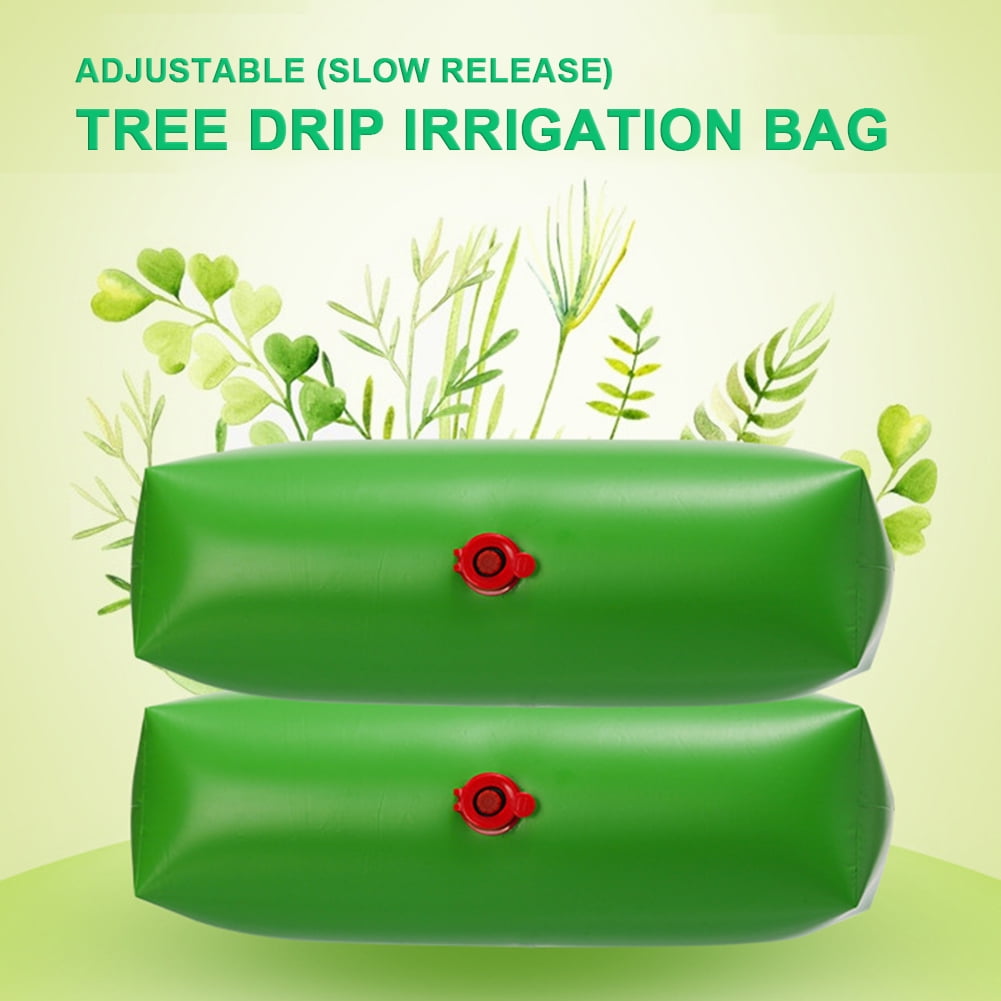 Adjustable Slow Release Plant Tree Watering Bag for plant Drip Irrigationg Green 