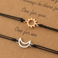 thumbnail image 2 of Jumpingount 2 unids/set de sol y luna símbolo de amistad y amor longitud ajustable para elegir regalo Ropa, zapatos y accesorios Miscelánea Plata+2 piezas, 2 of 6
