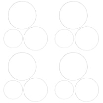 Hemoton 12 Sets Circle Balloon Arch Frame Circle Balloon Arch Kit Decoration for Festival Party