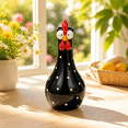 thumbnail image 3 of 7.9in Chicken Vase For Flowers, Long Neck Colorful Polka Dots Chicken Vase, Funky Resin Chicken Flower Vase, Farmhouse Tabletop Ornament for Office Home Decor, Black, 3 of 6