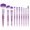 Purple, variant on Purple Makeup Brushes Set 10pcs Glitter Makeup Brush Set Foundation Powder Concealers Eye Shadows Blush Face Eye Lip Brushes