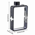 thumbnail image 5 of Slim Flat Water Bottle Pocket Water Bottle 12.8 Oz Bread Water Bottle Leak-proof Large Capacity Flat Water Bottles With Strap, 5 of 5