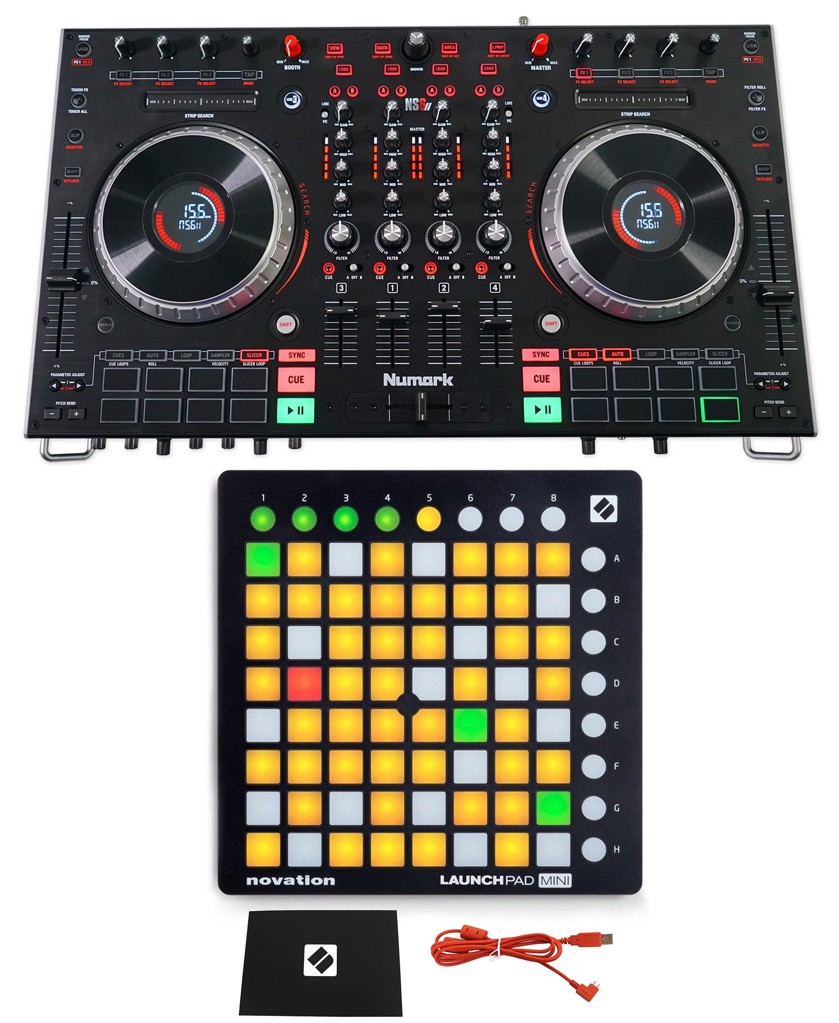 Numark NS6II 4-Channel DJ Controller w/ 2 Numark NS6II 4-Channel DJ Controller w/ 2