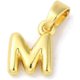 thumbnail image 1 of 5 Pcs Real 18K Gold Plated Rack Plating Brass Charms Long-Lasting Plate Pendants Jewel Letter M Pendants for Women Jewelry DIY Necklace Bracelet Craft Making 10x7.5x2mm Hole: 5x2.5mm, 1 of 3