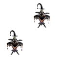 thumbnail image 3 of Transemion Moveable Witch Tabletop Display Stand For Halloween Exquisite Witch Halloween Witch Tabletop 20*12*20cm 2Set, 3 of 6