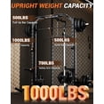 thumbnail image 2 of GARVEE Smith Machine with Cable Machine,LAT Pulldown,Pull-Up Bar,Low Row, Landmine & Safety Arms,1000lbs Capacity Power Cage for Full Body Training, 2 of 9