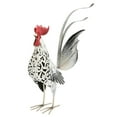 thumbnail image 1 of Escultura de gallo, estatua decorativa tallada de gallo, adorno de gallo de hierro duradero para aniversario de cumpleaños, 1 of 12