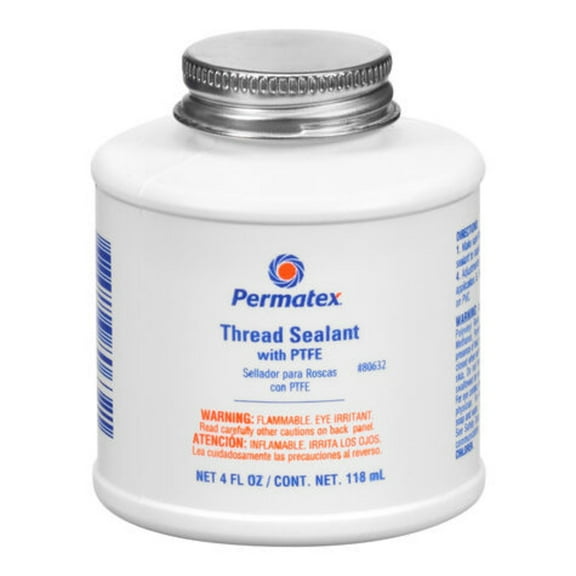 Permatex #14, PTFE, White Thread Sealant Industrial Sealant, 4 oz